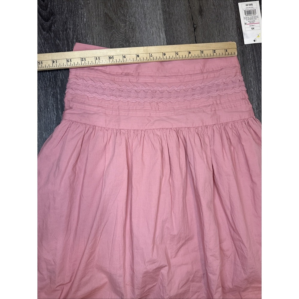 Women's Eyelet Midi Skirt -A New Day Pink Flowy Boho Size XS - Picture 5 of 10